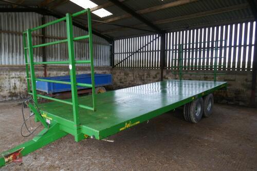 2008 AW 21' TWIN AXLE BALE TRAILER