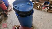 BLUE BARREL & 3 DUSTBINS - 4