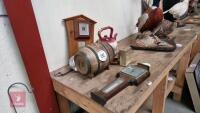 BARREL, KETTLE, CLOCKS ETC - 2