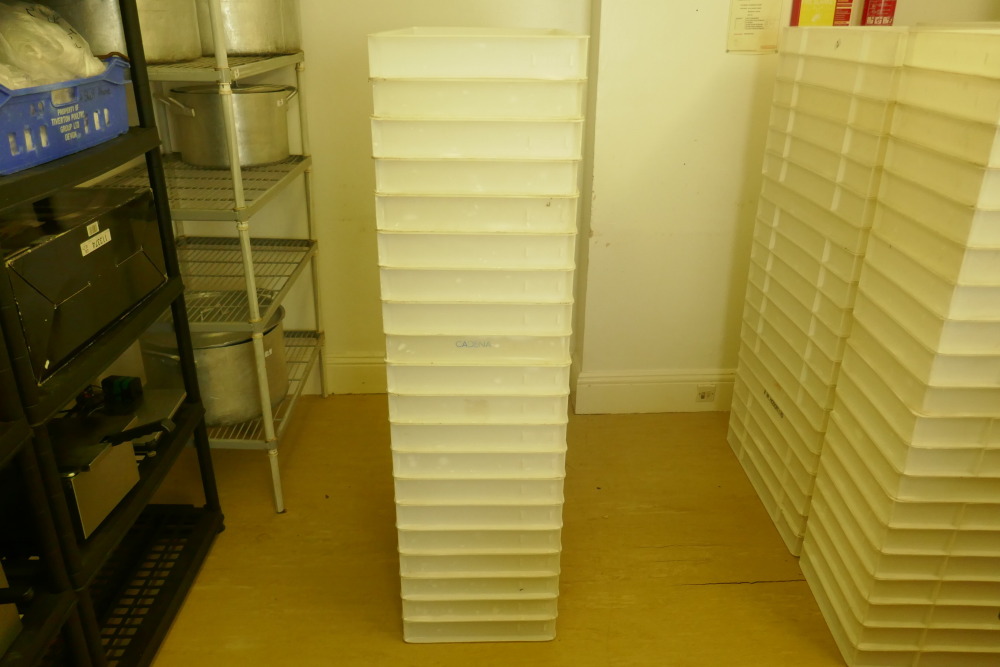 20 X WHITE BAKERY TRAYS