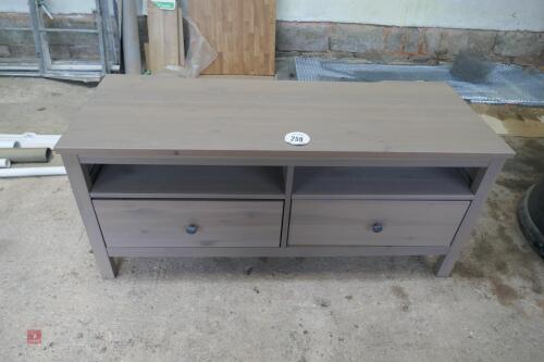 PAINTED PINE TV UNIT & DRAWERS