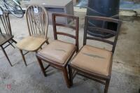 3 X WOODEN CHAIRS - 3