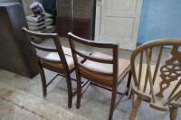 3 X WOODEN CHAIRS - 4