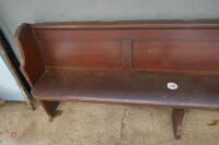 WOODEN CHURCH PEW - 3