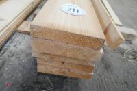 4 X 5.1M LENGTHS PLANED SQUARE EDGE TIMBER - 2