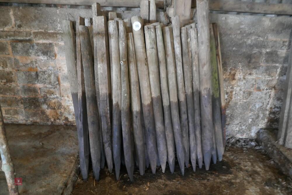 APPROX 48 USED WOODEN STAKES