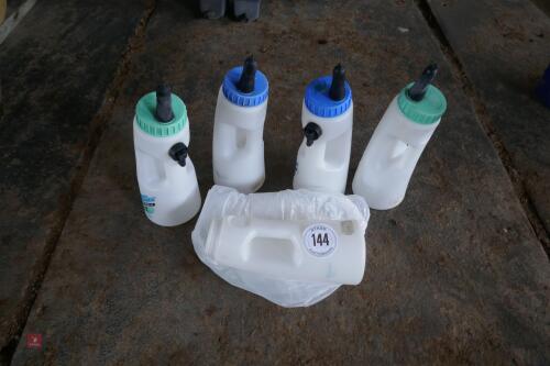 4 x 2.5 LITRE SPEEDY FEEDER CALF BOTTLES