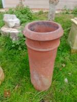 TALL RED CHIMNEY POT