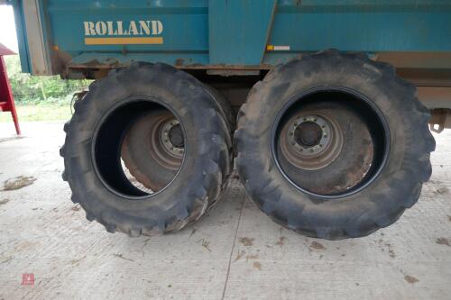 2 MICHELIN 540/65 R30 TRACTOR FRONT TYRE