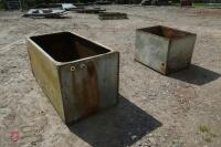 2 X STEEL TANKS - 4