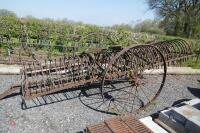 ANTIQUE IRON HAY RAKE