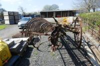 ANTIQUE IRON HAY RAKE - 6