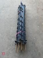 20 BLACK RUTLAND FENCING STAKES