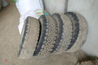 4 BF GOODRICH ALLTERRAIN WHEELS+TYRES - 10