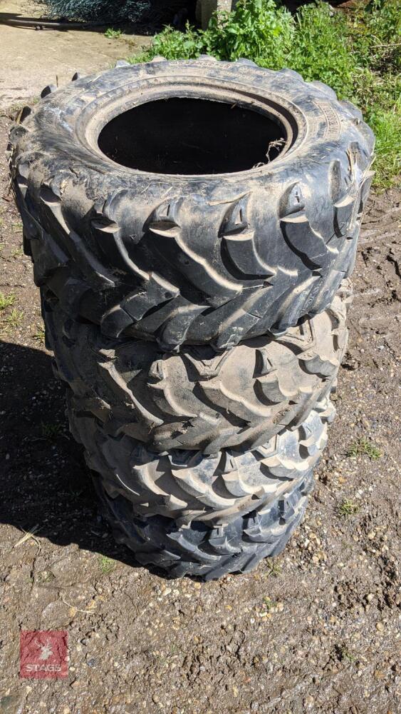 4 ATV TYRES 25 X 10-12