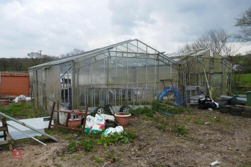 APPROX 13MX12.6M GREENHOUSE