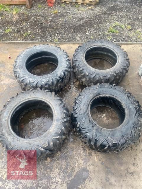 4 X USED ATV TYRES