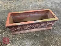 RECTANGULAR TERRACOTTA PLANT POT - 3