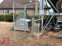 2 X GALVANISED DOG KENNEL PANELS