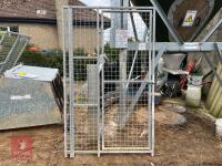 2 X GALVANISED DOG KENNEL PANELS/GATES - 3