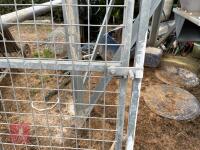 2 X GALVANISED DOG KENNEL PANELS/GATES - 5