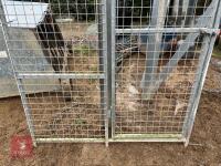 2 X GALVANISED DOG KENNEL PANELS/GATES - 6