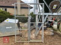 2 X GALVANISED DOG KENNEL PANELS/GATES - 7