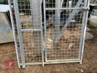 2 X GALVANISED DOG KENNEL PANELS/GATES - 10