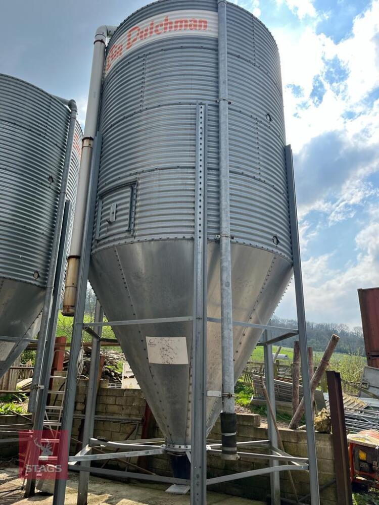 DUTCHMAN 18T GALVANISED FEED SILO