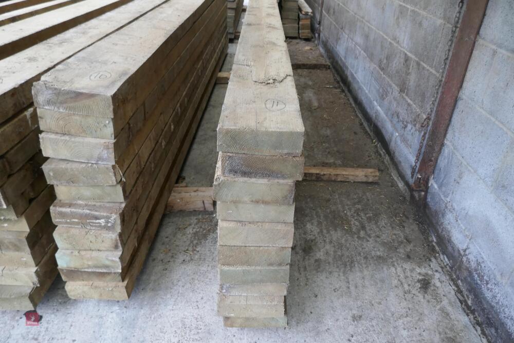 10 3.9M TREATED TIMBER LENGTHS