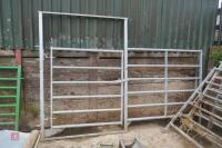 GATED 10' GALVANISED CATTLE HURDLE - 2