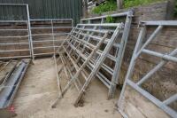 5 X 10' IAE GALVANISED CATTLE HURDLES - 6