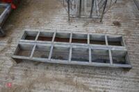 2 6' GALV GROUND FEED TROUGHS - 7