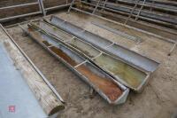 3 8' GALVANISED FEED TROUGHS - 5