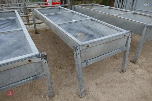 GALVANISED FREESTANDING CATTLE TROUGH(2)