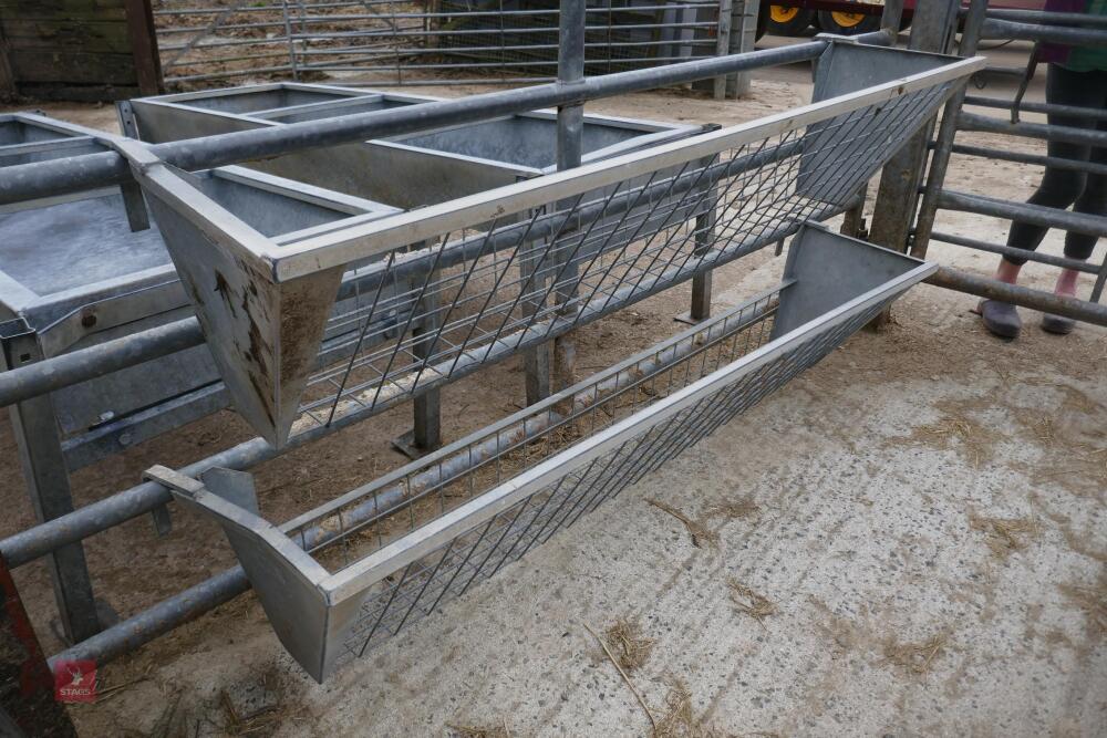 2 X 6' GALVANISED HAY RACKS