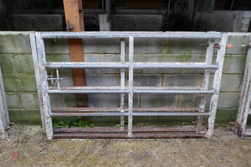 2 6' HEAVY DUTY GALVANISED YARD GATES