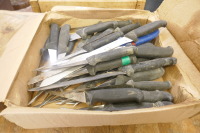 BOX OF MEAT CUTTING KNIVES - 2