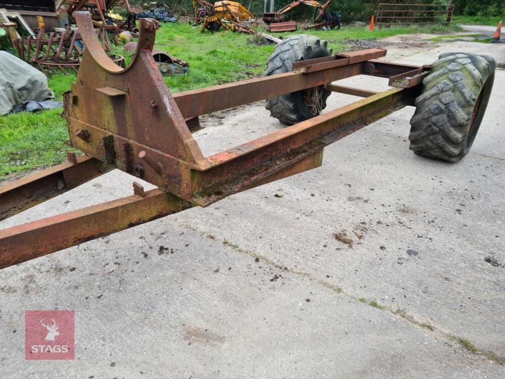 TRAILER CHASSIS FROM MANURE SPREADER