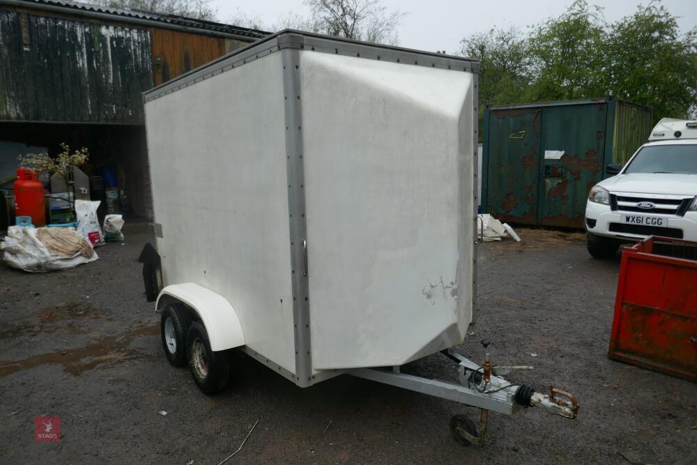 WHITE TWIN AXLE BOX TRAILER(17)