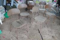 17 STACKING CHAIRS