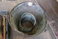 LRG COPPER BUCKET+GALV COAL SCUTTLE(34) - 3