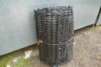 PART ROLL OF BLACK PLASTIC WINDBREAK