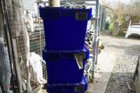 4 STACKABLE TUBS ON TROLLEY - 7