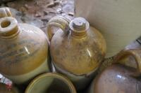 5 STONEWARE JUGS & 1 JAR - 2