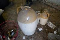 5 STONEWARE JUGS & 1 JAR - 8