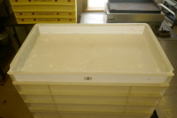 5 X WHITE BAKERY TRAYS - 2