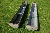 3 X 8' GALVANISED FEED TROUGHS - 2