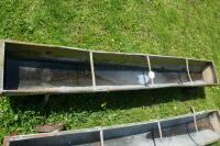 3 X 8' GALVANISED FEED TROUGHS - 4