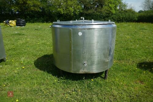 LARGE STAINLESS STEEL VESSEL